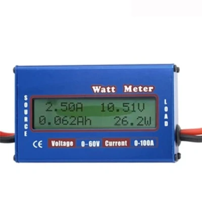 Image of DollaTek Watt Power Tester Wattmeter DC Analyzer High Precision Volt Amp Energy Meter Tool (0 100A 0 60V)