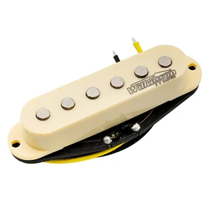 Image of Wilkinson M Series High Output Alnico 5 Strat Single Coil Middle Pickup for Stratocaster Electric Guitar, Cream