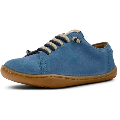 Image of Camper PEU CAMI KIDS Unisex Casual laceups for kids, Size: 2.5, Mittelblau Suede