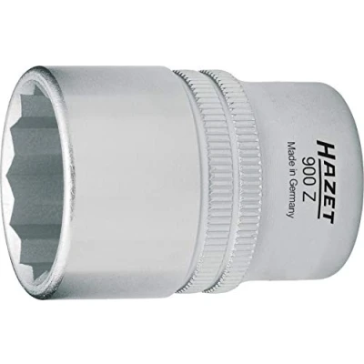 Image of T10125, T10204 Socket HAZET 900Z 36 DIN3124, ISO2725 1 Chrome Vanadium Steel Knurled