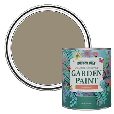 Image of Rust Oleum Brown Mould Resistant Garden Paint In Satin Finish Cafe Luxe 750ml