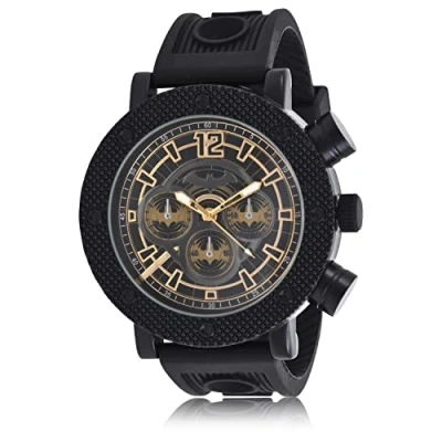 Image of Accutime Batman Symbols Black Analog Watch