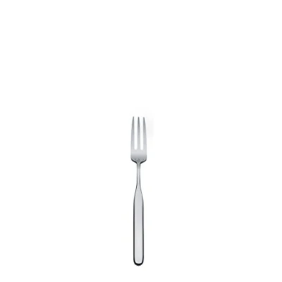Image of Alessi 18/10 Stainless Steel Mirror Polished &quot;Collo alto&quot; Fish Forks, Set of 6, Silver