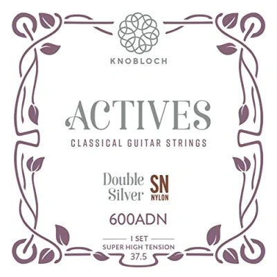 Image of KNOBLOCH STRINGS THE ART OF VIBRATION 600DNA Active Double Silver SN Nylon Super high Tension 37.5