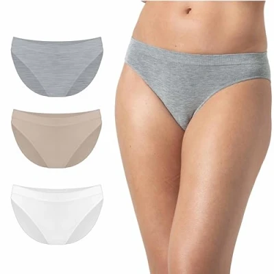 Image of Risalti Underwear Women Bamboo Classic 3 Pcs Women&#039;s Knickers, Knickers For Multipack, Seamless Women, Pants Ladies Womens Clothes Made In Italy