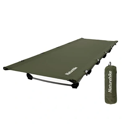 Image of Naturehike Camping Folding Bed,Lightweight Portable Cot for Adult,Oversized Sleeping Supports 330lbs Hiking Outdoor Travel Office