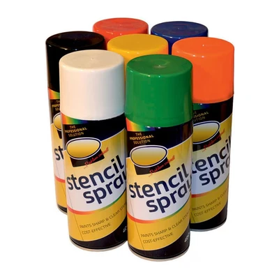 Image of Prosolve SSB4 Stencil Spray Paint Aerosol, 400 mL, Blue