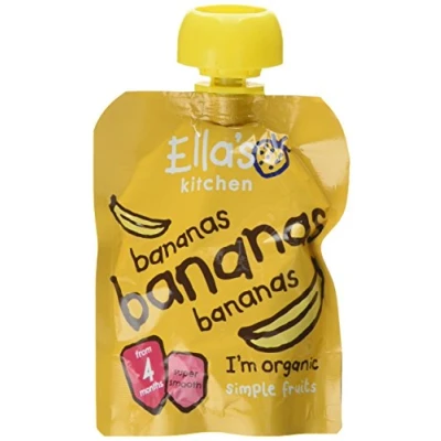 Image of Ella&#039;s Kitchen Smooth Puree, First Taste Bananas, 70g