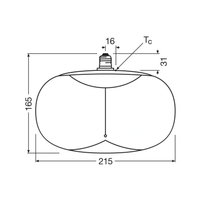 Image of OSRAM LED Vintage Big Elipse E27 4W 818 Filament smoke dimmable