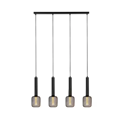 Image of Dulwich 4 Light Bar Ceiling Pendant, Black