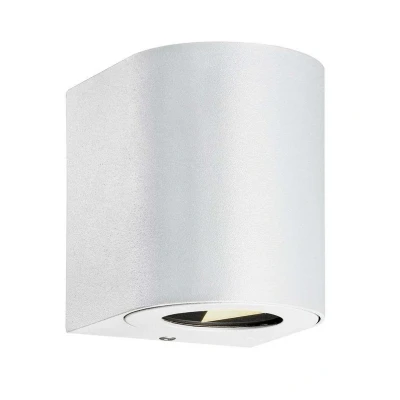 Image of Nordlux Canto 2 LED outdoor wall light, 10 cm, white