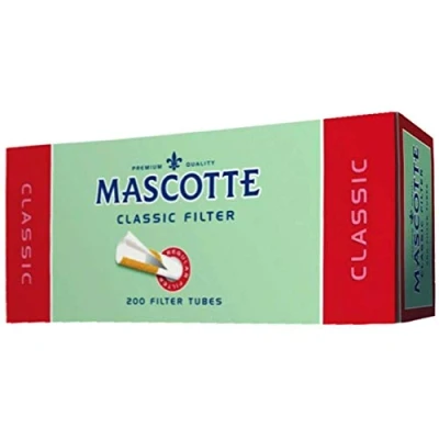 Image of 200 2000 x MASCOTTE CLASSIC FILTER TUBES Tips Paper Smoking Cigarette Rolling Filling Tobacco UK FREE P&amp;P (200 TUBES)