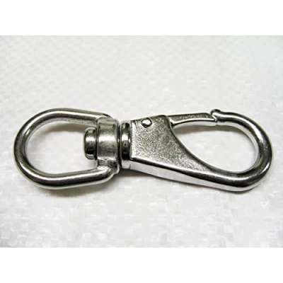 Image of Quick Release Snap Hook with Fixed Eye Size 3 (118MM Stainless Steel Boat Shackle Attachment)