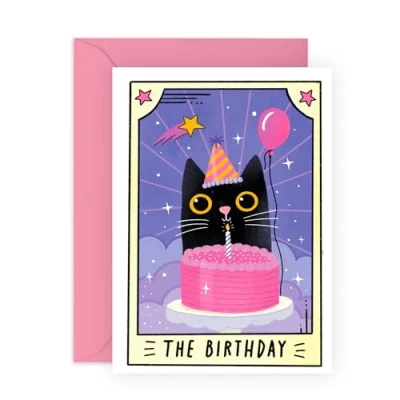 Image of Central 23 Birthday Card Teens The Cat Tarot Daughter Greeting Cards For Pretty Granddaughter Gifts Niece From Mum Dad Comes With Fun Stickers