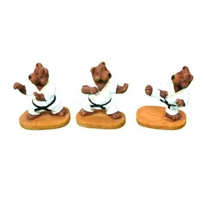 Image of Playwell Martial Arts Mini Three Bear Karate Figure Set