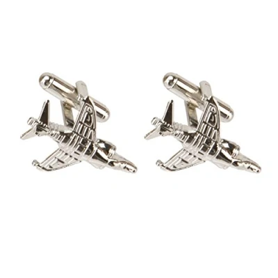 Image of IWM Harrier Cufflinks Licensed in Gift Box Bomber Fighter Plane