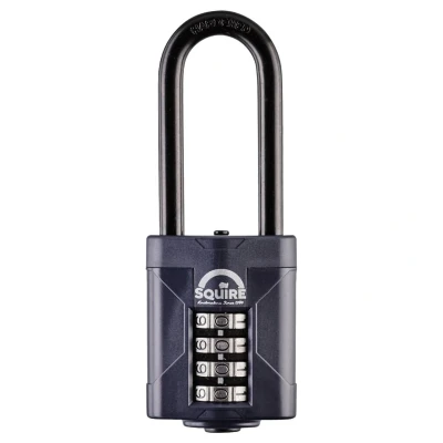 Image of Squire CP50/2.5 Combination Padlock 4-Wheel 50mm Extra Long Shackle
