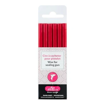 Image of Herbin 35820T Pack of 6 special wax sticks for Was Guns, Red