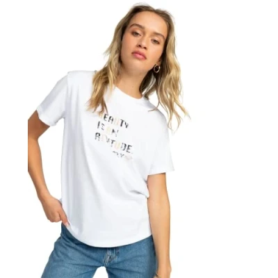 Image of Roxy Women&#039;s Cotton T Shirt Bright White