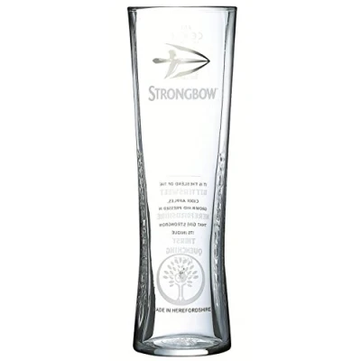 Image of 2 Strongbow Pint Glass 20oz CE 568ml (2 Glasses) by Strongbow