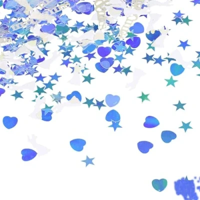 Image of 60G Wedding Party Confetti, Table Decoration Paper, Scatter Decorations, Heart Shaped Confetti