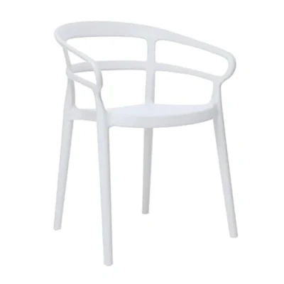 Image of Bolero Mateo Café Chairs White (2 Pack)