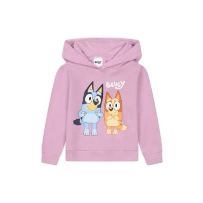 Image of Bluey Girls Hoodie Cotton Kids Hoody (6 7 Years) Purple