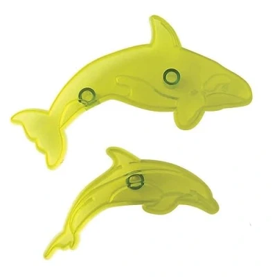 Image of PME 105MM004 JEM Dolphin &amp; Whale Cutters, Set of 2, White, 12 x 3 17 cm