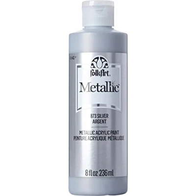 Image of FolkArt Acrylic Paint, Silver, 8 Oz