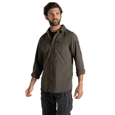 Image of Craghoppers NosiLife Adventure Long Sleeved Shirt III L Woodland Green