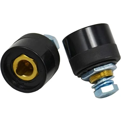 Image of RIVERWELD TIG Welding Cable Panel Socket DKZ35 50 315Amp Quick Fitting Dinse 2pk