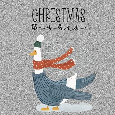 Image of Pack of 8 Exclusive Charity Christmas Cards &amp; Envelopes (Christmas Goose)