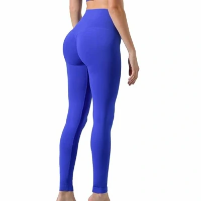 Image of Risalti Women&#039;s Leggings Push Up Sculpt Womens High Waisted, Sports Women, Seamless Leggings, Butter Ladies Yoga Pants for Women Made in Italy Black