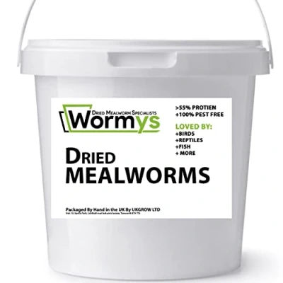 Image of UK GROW Premium 10L Dried Mealworms in a Bucket/Tub (10 Ltr)