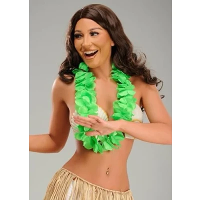 Image of Neon Green Hawaiian Lei Flower Garland