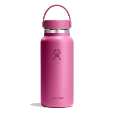 Image of HYDRO FLASK Wide Mouth Water Bottle 946 ml (32 oz) Vacuum Insulated Stainless Steel with Leak Proof Flex Cap and Powder Coat Reef