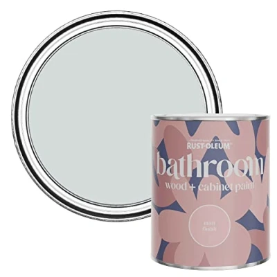 Image of Rust Oleum Grey Moisture Resistant Bathroom Wood and Cabinet Paint in Matt Finish DOVE 750ML