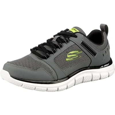 Image of Skechers Track Knockhill Training Shoes for Men Grey Size: 9 UK