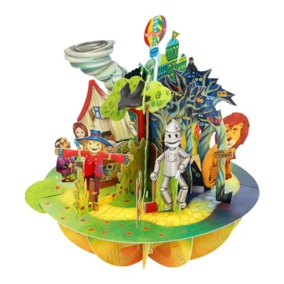 Image of Santoro Pirouette, 3D Pop Up Greeting Card Wizard of OZ Birthday Gifts For Her, Him, Daughter, Son