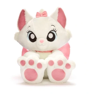 Image of Disney Store Official Marie Big Feet Plush, The Aristocats Kitten, 52cm/20, Large Soft Toy, Cuddly White Cat Stuffed Suitable for 0+