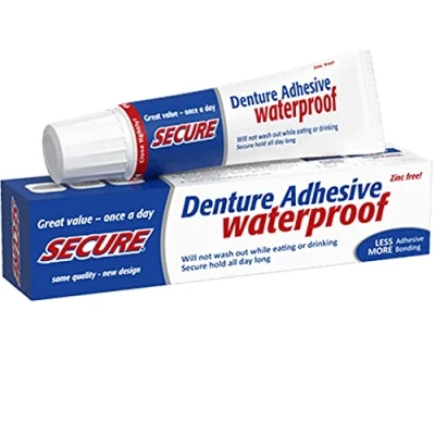 Image of Secure Denture Adhesive Cream Pack of 4