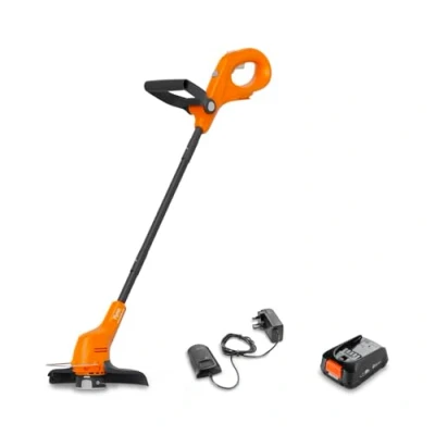 Image of Flymo 18V SimpliTrim 250 Cordless Grass Trimmer Lightweight &amp; Easy to Use for Precise Lawn Edging Battery Charger Included, Orange