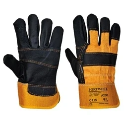 Image of Portwest Furniture Hide Glove Yellow XL