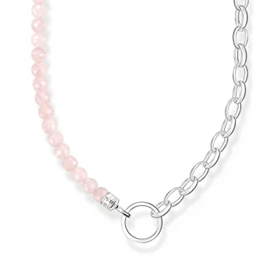 Image of THOMAS SABO Paw Print Pendant Necklace 925 Sterling Silver KE2215 051 14, one size, Silver, Cubic Zirconia