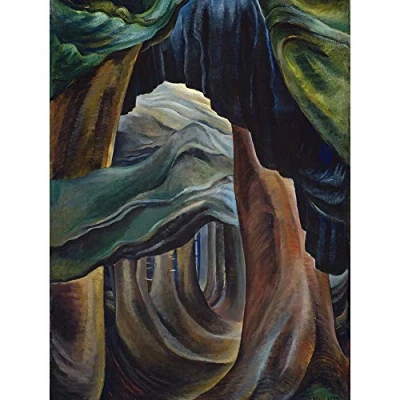 Image of Wee Blue Coo Carr Forest British Columbia Art Print Poster Wall Decor 12X16 Inch