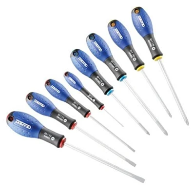 Image of Britool E160907B Slot/ Phillips/ Pozidriv Screwdriver Set (8 Pieces)