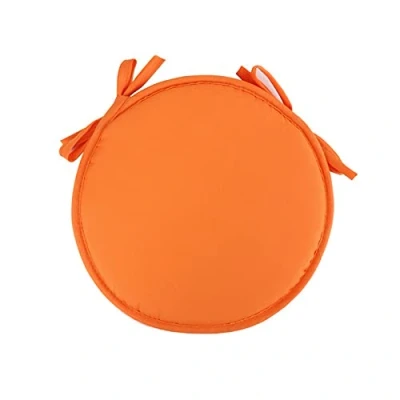 Image of U/D 38x38cm Round Circular Removable Chair Cushion Seat Pads Soft Covers Bistro Dining Home Multipurpose (Orange)
