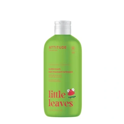 Image of ATTITUDE Bubble Wash for Kids, EWG Verified Bath, Hair Shampoo and Body Soap, Dermatologically Tested, Plant Mineral Based, Vegan, Watermelon &amp; Coco, 16 Fl Oz