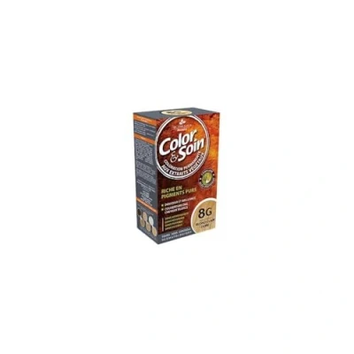 Image of Les 3 Chênes Color &amp; Soin Woman Hair Dye Golden Light Blond: 8G