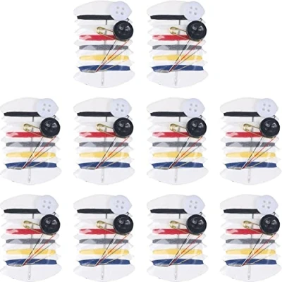 Image of Danlai 10pcs Set Mini Portable Sewing Kit Needle Thread Button Pin Tools Hand Bag for Travel Hotel Supplies
